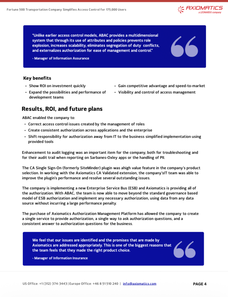 A sneak peek at a customer story with Axiomatics