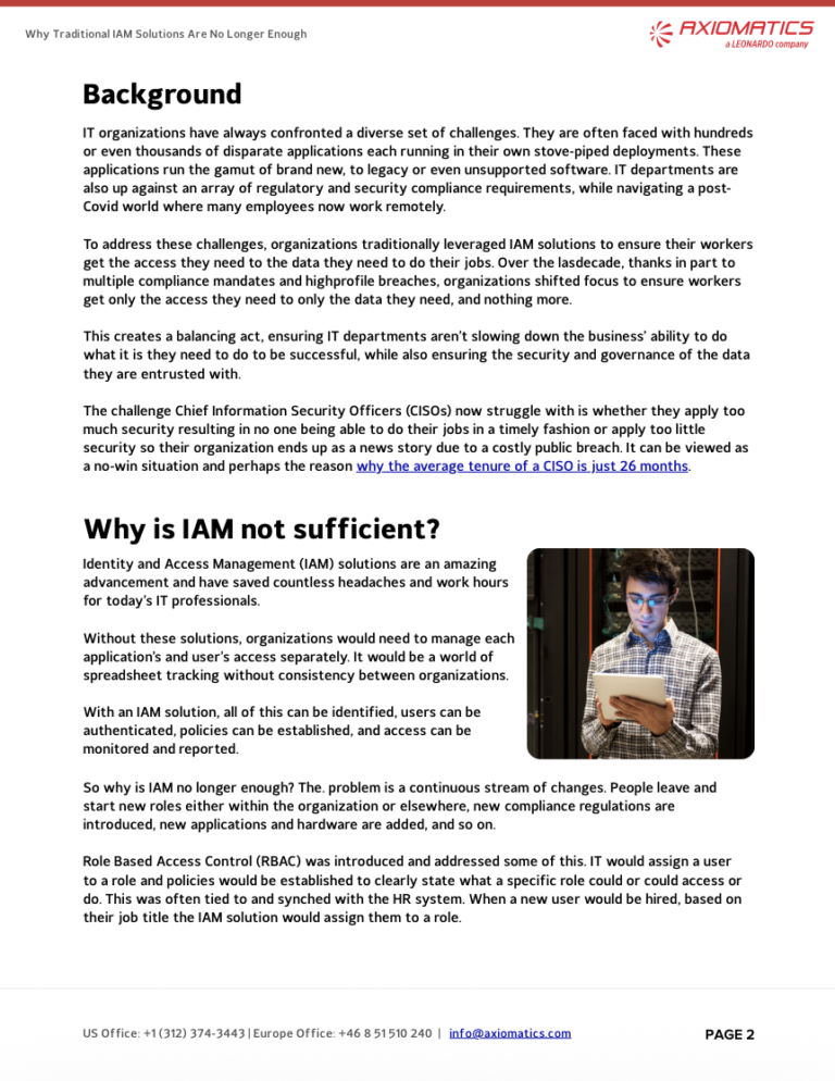 A look into why traditional IAM isn't enough and how policy-driven authorization helps