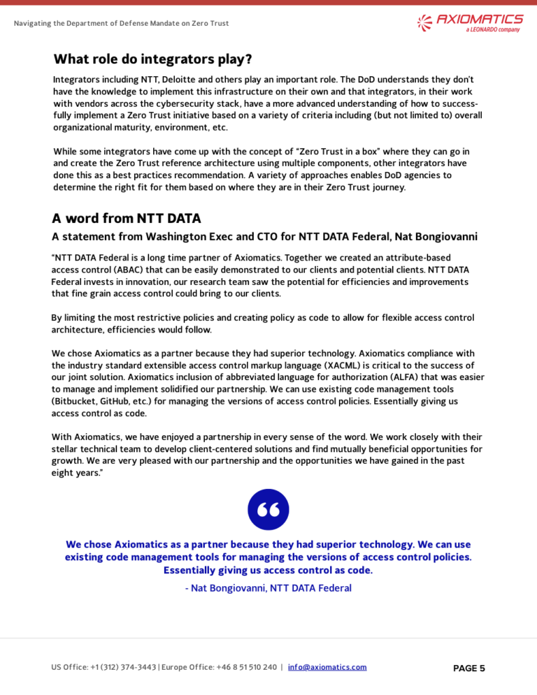 A sneak peek at how organizations can navigate the department of defense mandate on Zero Trust