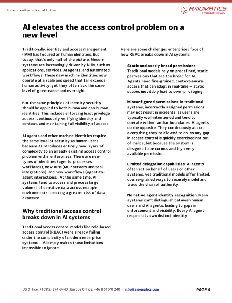 A look at the risks of AI in the State of Authorization: AI edition