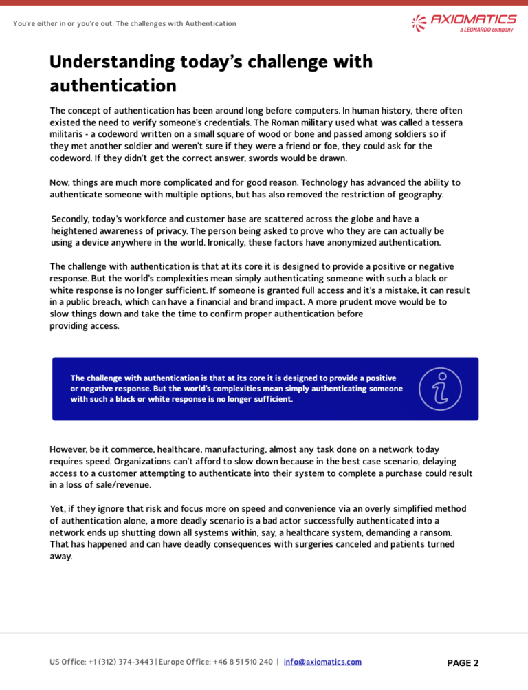 A look at the resource that explores the difference between authentication and authorization